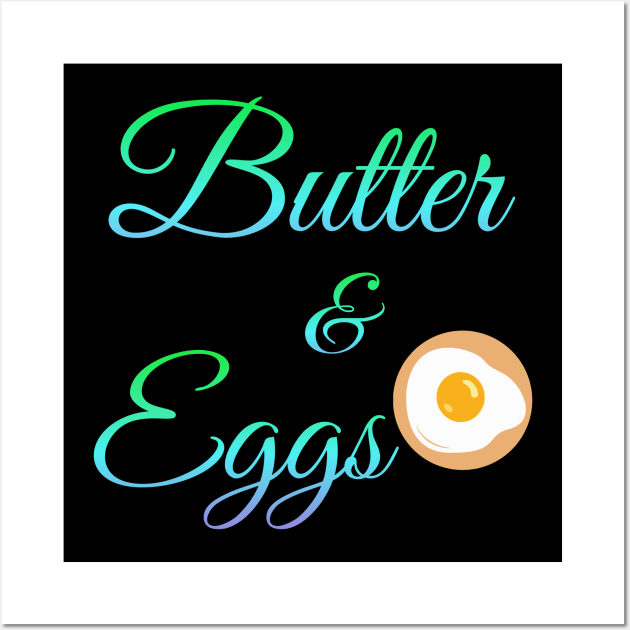 Butter and Eggs Wall Art by Courtney's Creations